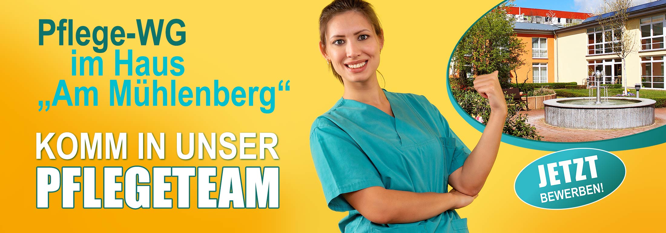 Pflegefachkraft (m/w/d) auf 603,- € Basis für unser Haus "Am Mühlenberg" gesucht